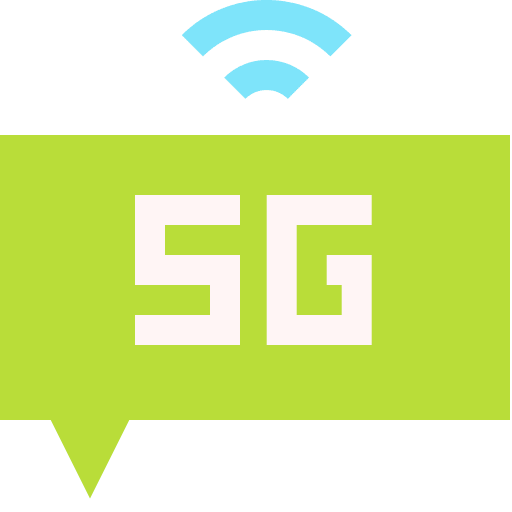 Conversation 5g speech bubble connectivity icon