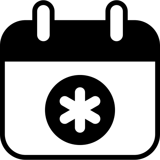 Calendar appointment calendar checkup icon