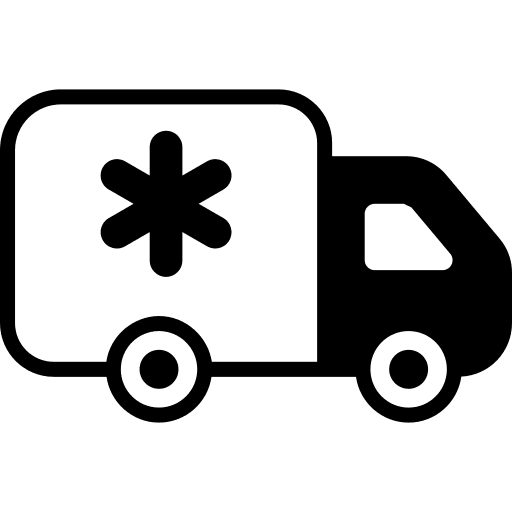 Ambulance health care emergency icon