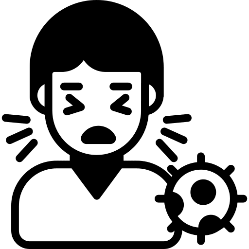Coronavirus covid healthcare and medical symptoms icon
