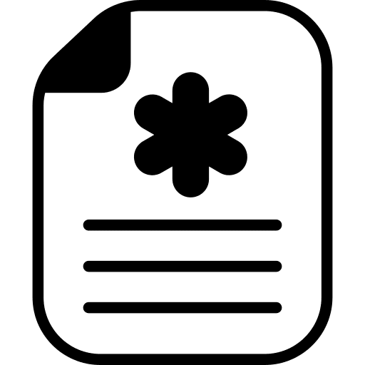 Document document medical report file icon