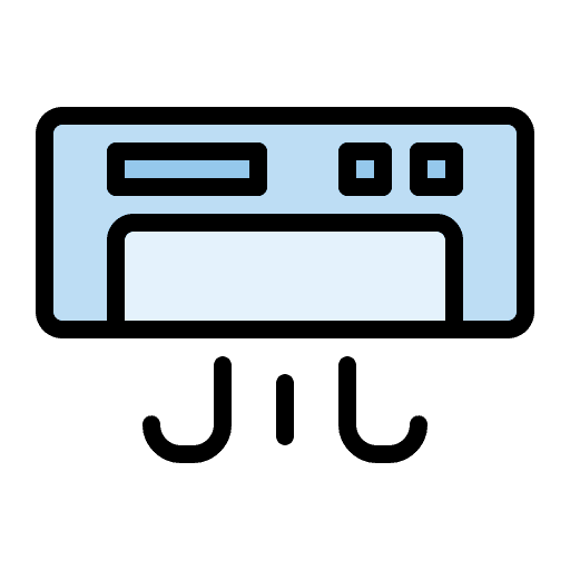 Air conditioner hotel service room amenities icon