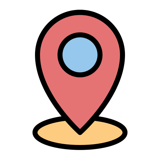 Location navigation marker pin icon