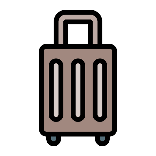 Luggage mala travel luggage icon