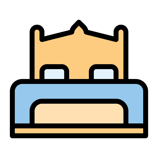 Double bed rest house things furniture icon Double bed rest house things furniture icon