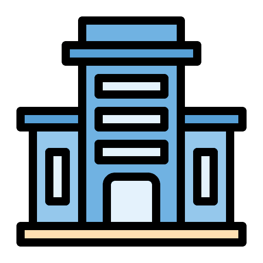 Hotel architecture and city buildings hotel icon Hotel architecture and city buildings hotel icon