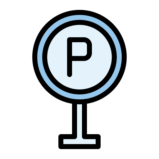 Parking sign driving hotel transportation icon Parking sign driving hotel transportation icon