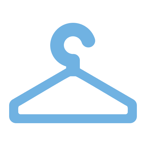 Clothes hanger hotel service hotel room icon