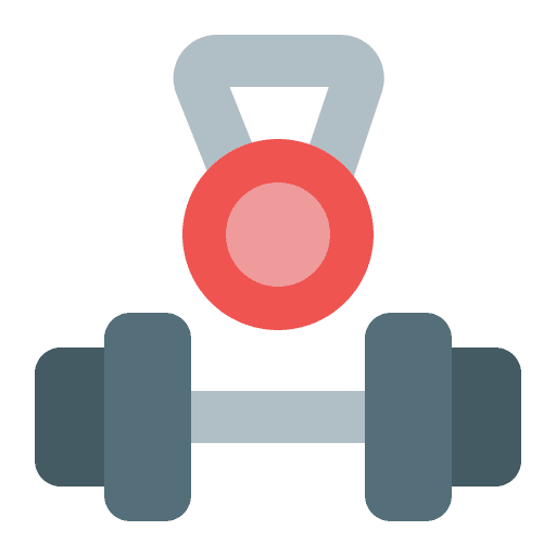 Gym fitness workout sports and competition icon