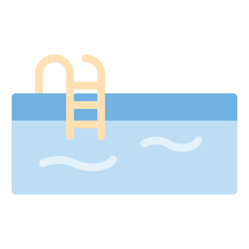 Swimming pool hotel buildings spool icon Swimming pool hotel buildings spool icon