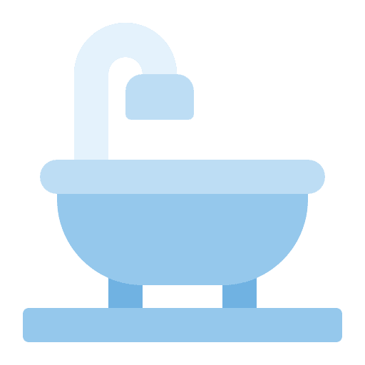 Bathtub vacation room service icon Bathtub vacation room service icon