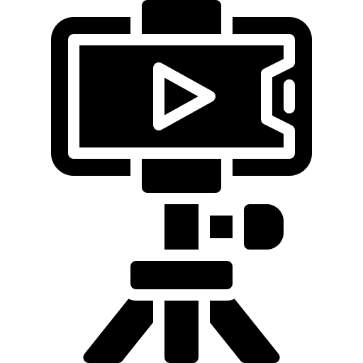 Smartphone broadcast electronics live stream icon Smartphone broadcast electronics live stream icon