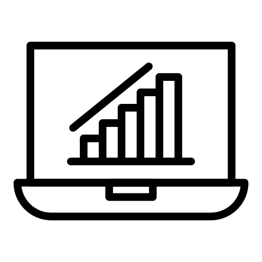 Analysis graphic computer analysis icon Analysis graphic computer analysis icon