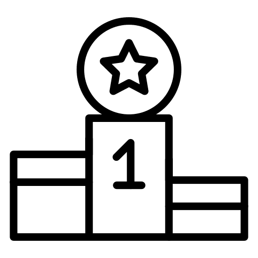 Winner competition best position icon