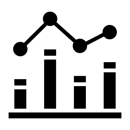 Bar chart bar chart statistics business and finance icon