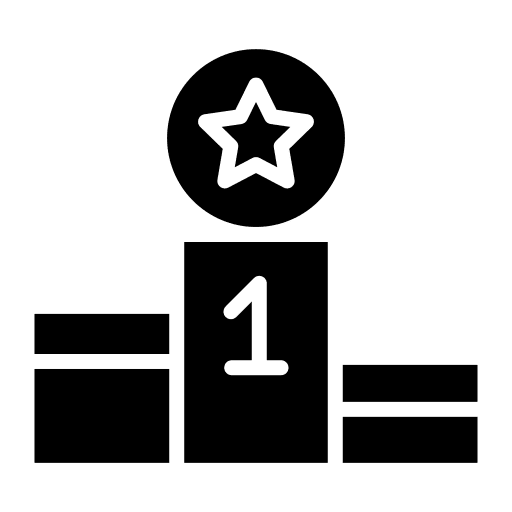 Winner podium best olympic games icon