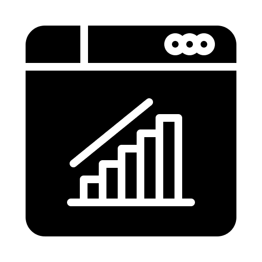 Bar graph bar chart stock market analysis icon Bar graph bar chart stock market analysis icon