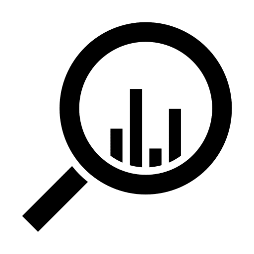 Data analytics data analysis magnifying glass data icon Data analytics data analysis magnifying glass data icon