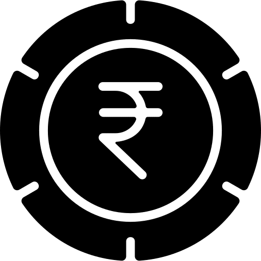 Rupee business and finance cash money icon Rupee business and finance cash money icon