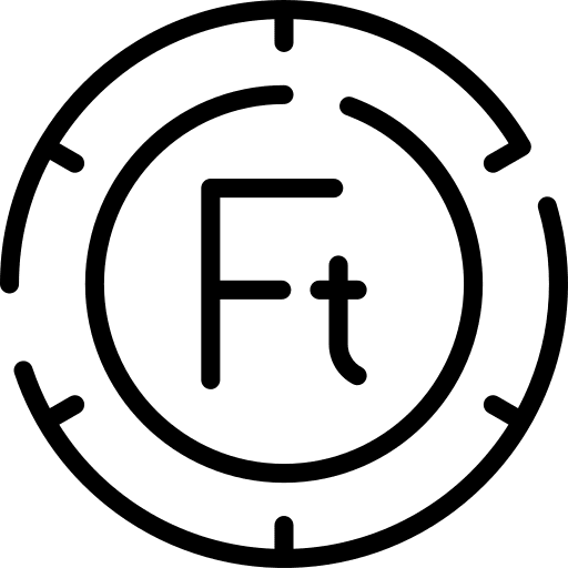 Forint finance currency money icon