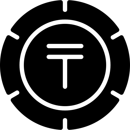 Tenge finance business and finance business icon Tenge finance business and finance business icon