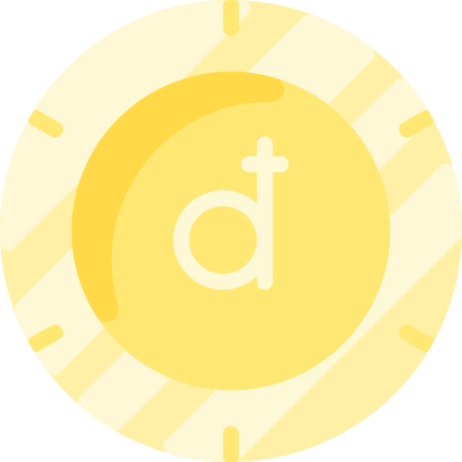 Dong business and finance business coin icon