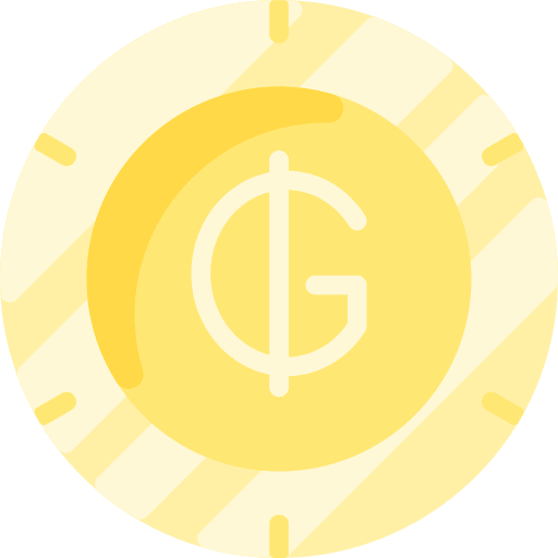 Guarani guarani currency business and finance icon