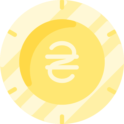 Hryvnia business and finance business coin icon