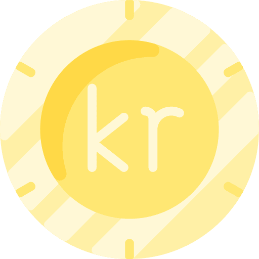 Krone finance business and finance business icon
