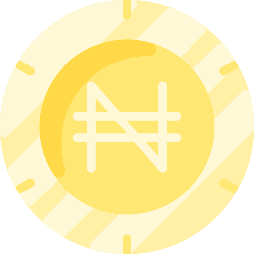 Naira naira business cash icon