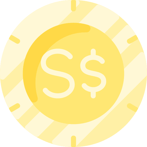 Singapore dollar singapore dollar finance money icon