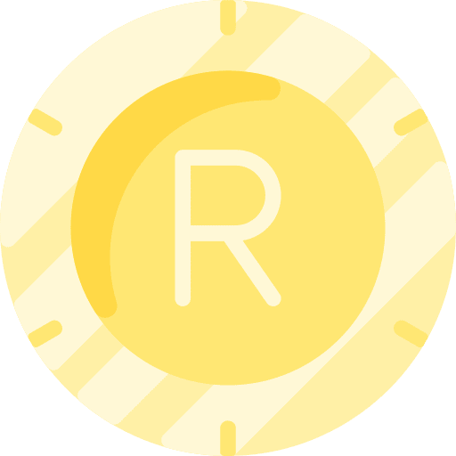 South african rand cash money south african rand icon