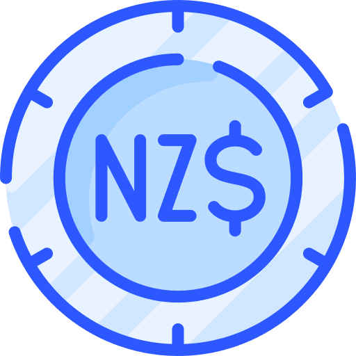 Dollar coin dollar new zeland icon
