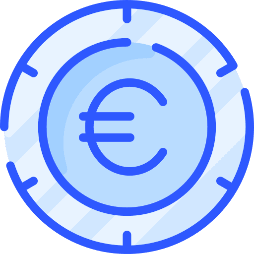 Euro currency money business icon