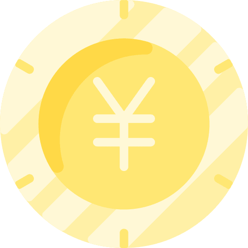 Yen currency money business icon