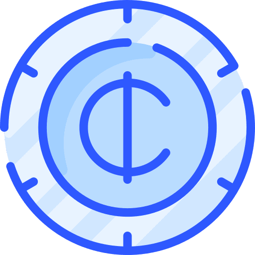 Ghana finance coin business icon Ghana finance coin business icon