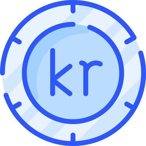 Krone finance business and finance currency icon Krone finance business and finance currency icon