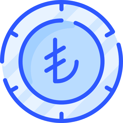 Lira cash currency finance icon Lira cash currency finance icon