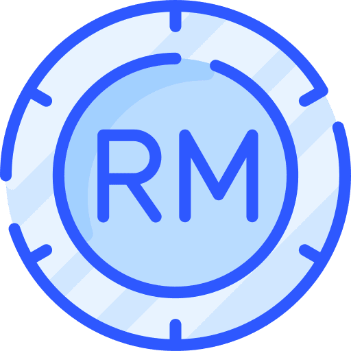 Ringgit finance coin cash icon Ringgit finance coin cash icon