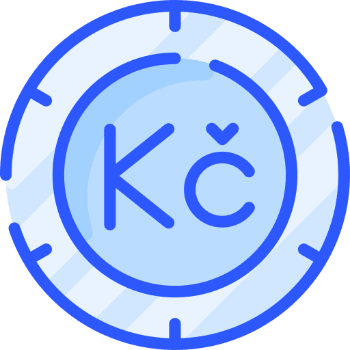Czech koruna czech koruna business and finance money icon Czech koruna czech koruna business and finance money icon