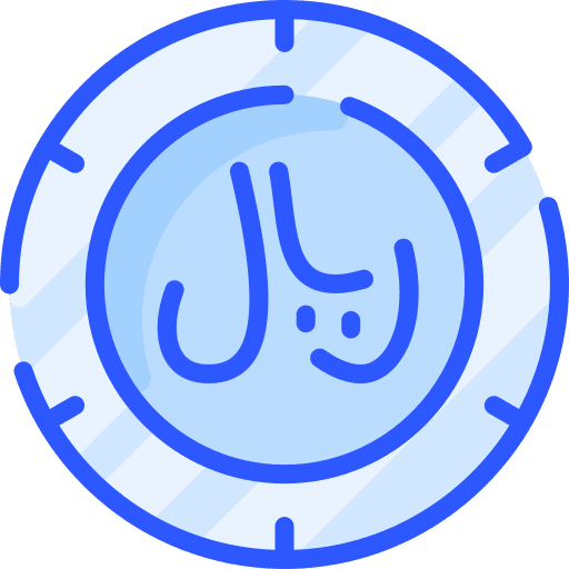 Riyal business and finance money currency icon Riyal business and finance money currency icon