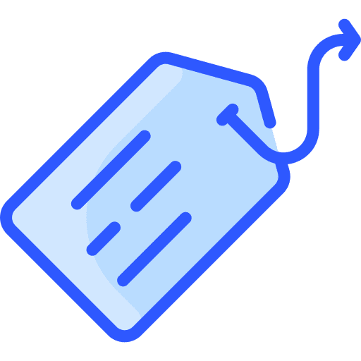 Tag label infographic data icon