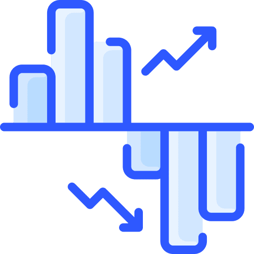 Bar chart statistics analytics infographic icon