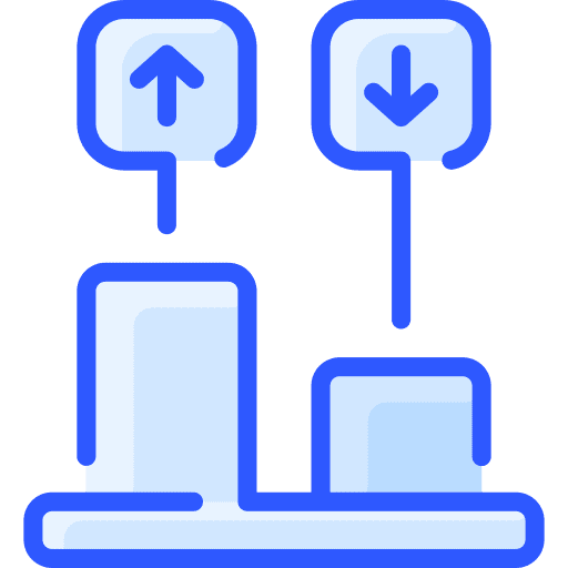 Growth analytics statistics business and finance icon