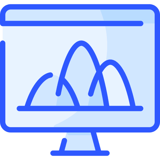 Computer computer statistics infographic icon