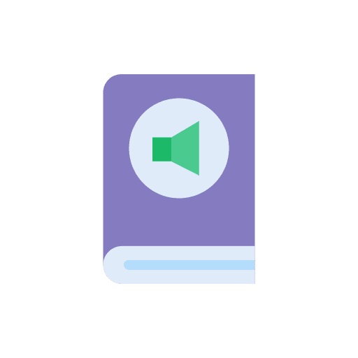 Audiobook play online learning sound icon Audiobook play online learning sound icon