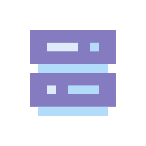 Database technology electronics hosting icon Database technology electronics hosting icon