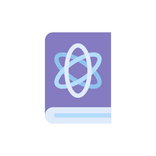 Physics atom education chemistry icon
