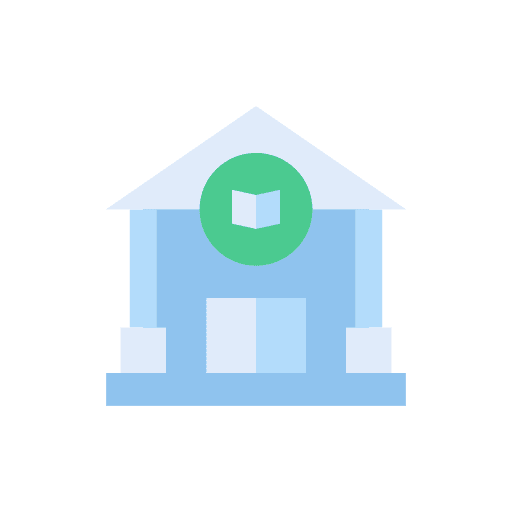 Library reading knowledge book icon Library reading knowledge book icon