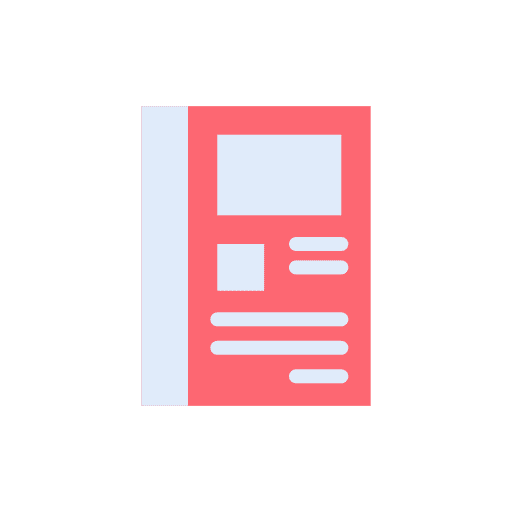 Magazine paper news education icon Magazine paper news education icon